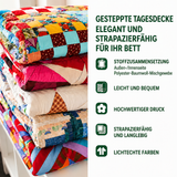 3-teiliges gestepptes Bettwäsche-Set – Sommerrefugium