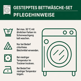 3-teiliges gestepptes Bettwäsche-Set – Waldtiere