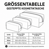 Gesteppte Kosmetiktasche mit Friedenspilz NCU0PT9292