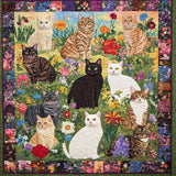 Gesteppte Decke - Gartenkatze