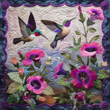 Gesteppte Decke - Kolibris