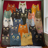 Gesteppte Decke - Verspielte Katze